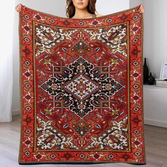 Bohemian home art blanket 50”x40” - Picture 3 of 7